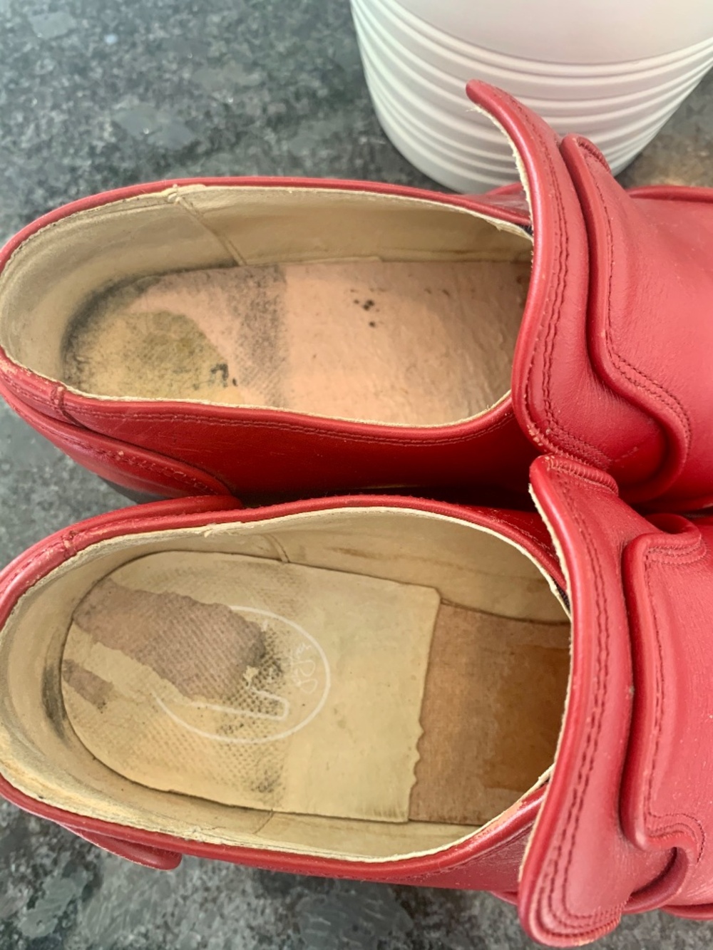 Fleuvog Red Leather Y2K F-Shoes - Picture 7 of 10